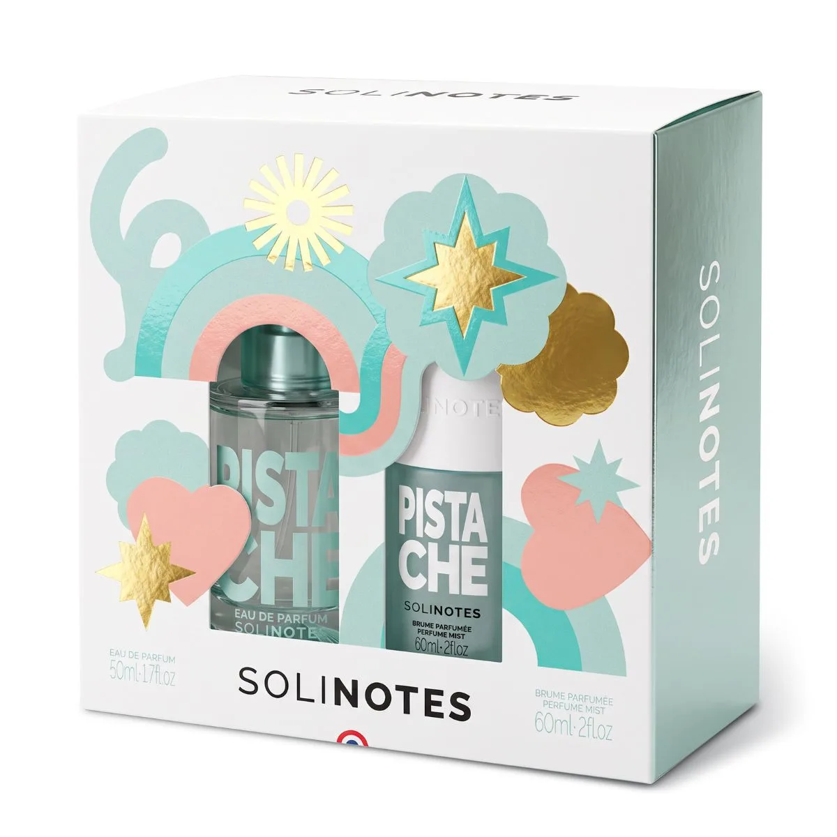 Coffret Solinotes Pistache (Brumes 60ml/EDP50ml)